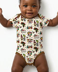 Gerippte Babykleidung mit individuellem Foto - Weich &amp; Skizzenhaft