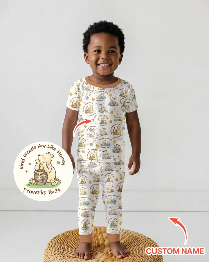 Zweiteiliges, kurzärmliges Pyjama-Set mit Marienkäfern