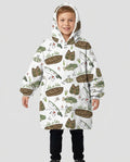 Catch Ya Later Tragbare Bambus-Decken-Kapuzenjacke