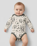 Gerippte Babykleidung mit individuellem Foto - Weich &amp; Skizzenhaft