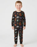 God Says I Am BOY Halloween Monster Truck  Bamboo Two Piece Long Sleeve Pajama Set