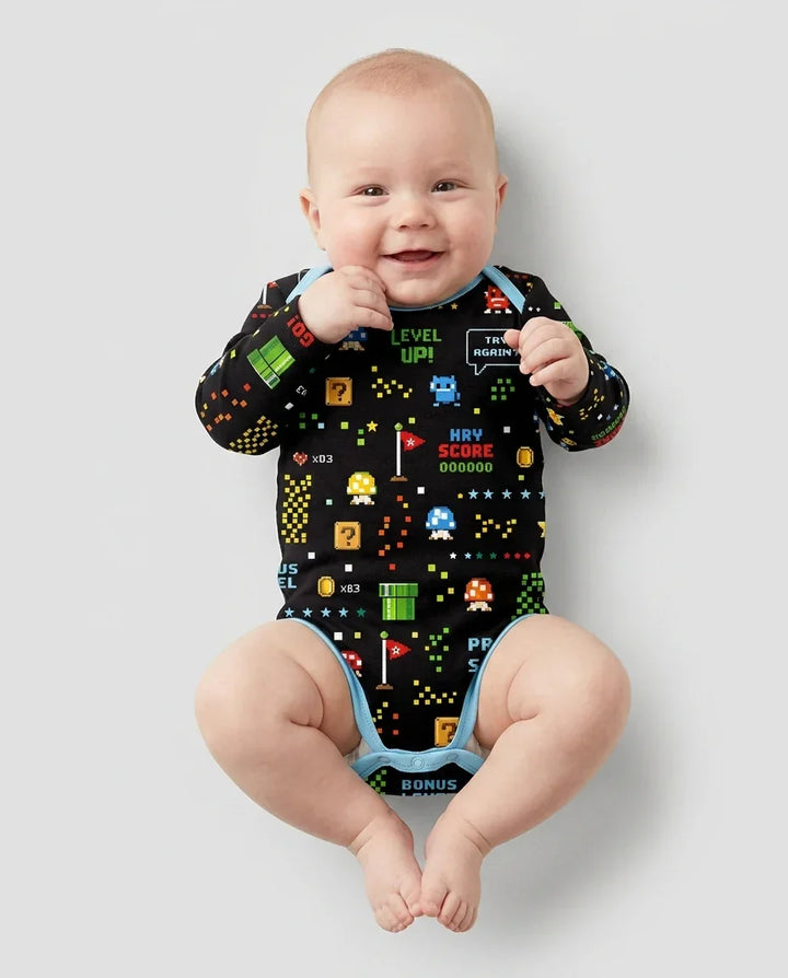Gerippte Babykleidung mit individuellem Foto - Weich &amp; Skizzenhaft
