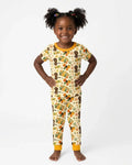 Zweiteiliges, kurzärmliges Pyjama-Set mit Marienkäfern