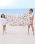 Kawaii Cats Summer Vacation Bamboo Beach Towel