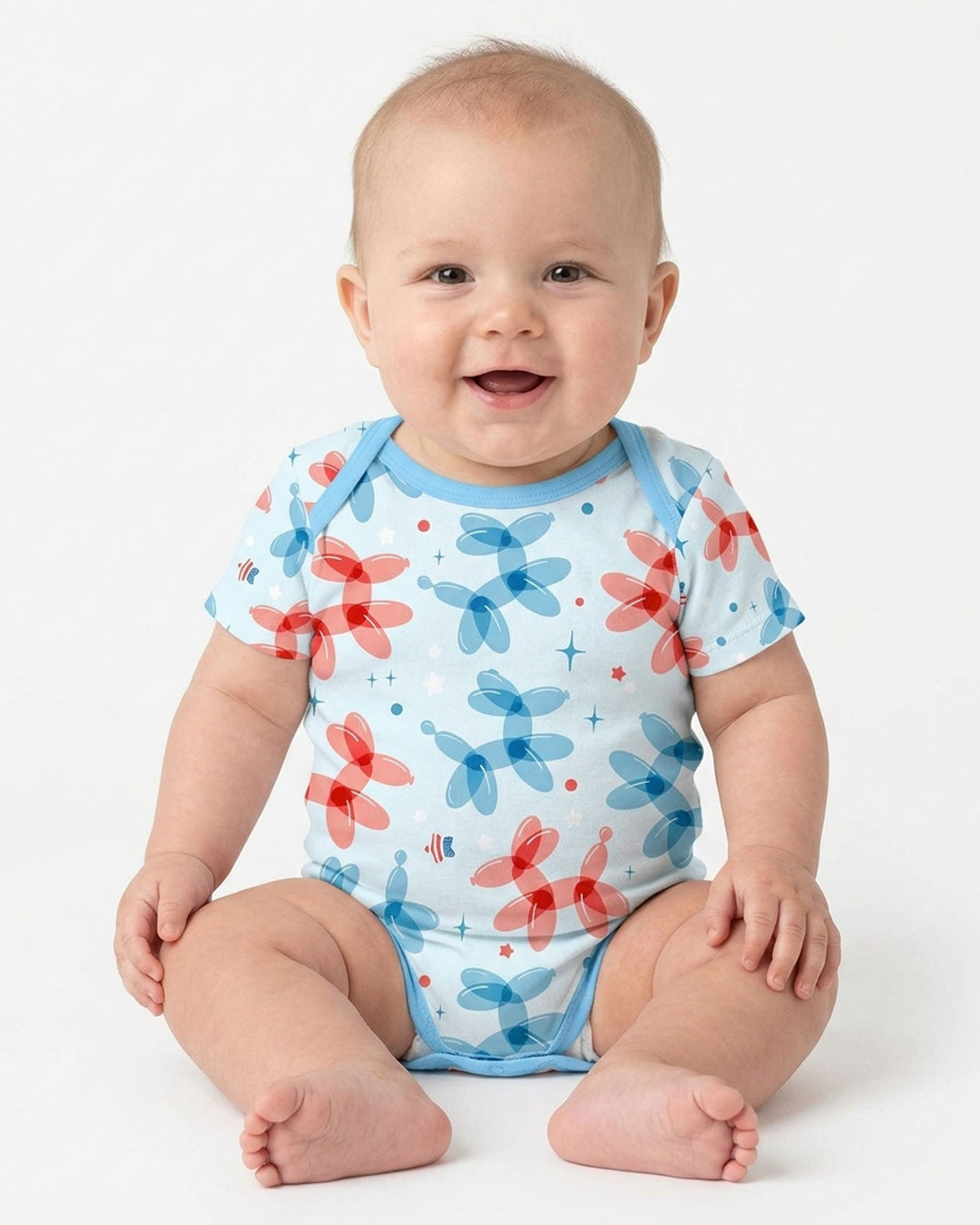 Gerippte Babykleidung mit individuellem Foto - Weich &amp; Skizzenhaft