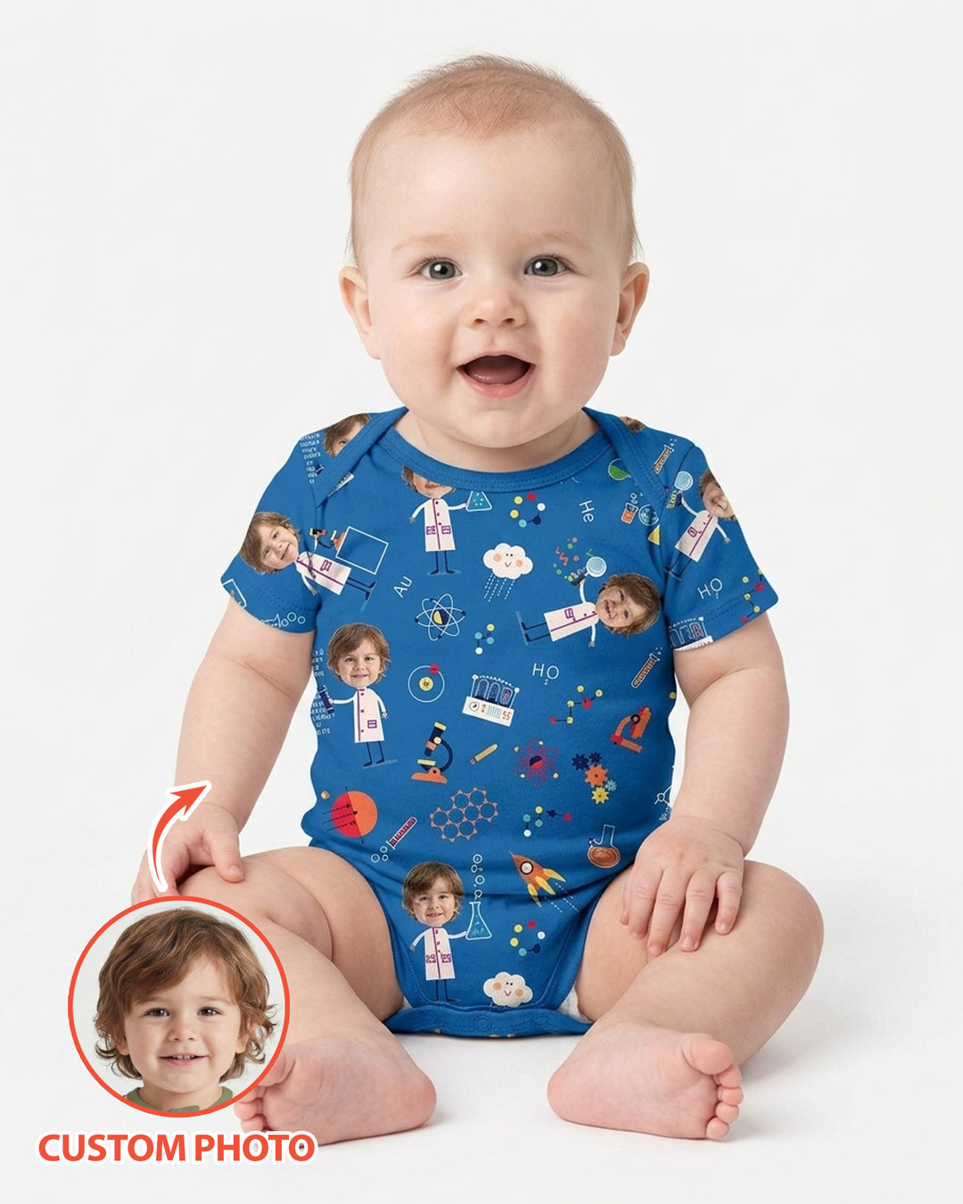 Custom Image Chemical Laboratory Bamboo Bodysuit
