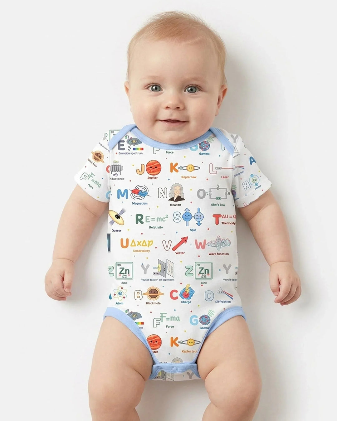 The Physics Alphabet Bamboo Bodysuit