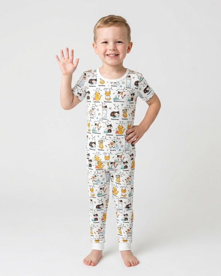 Zweiteiliges, kurzärmliges Pyjama-Set mit Marienkäfern