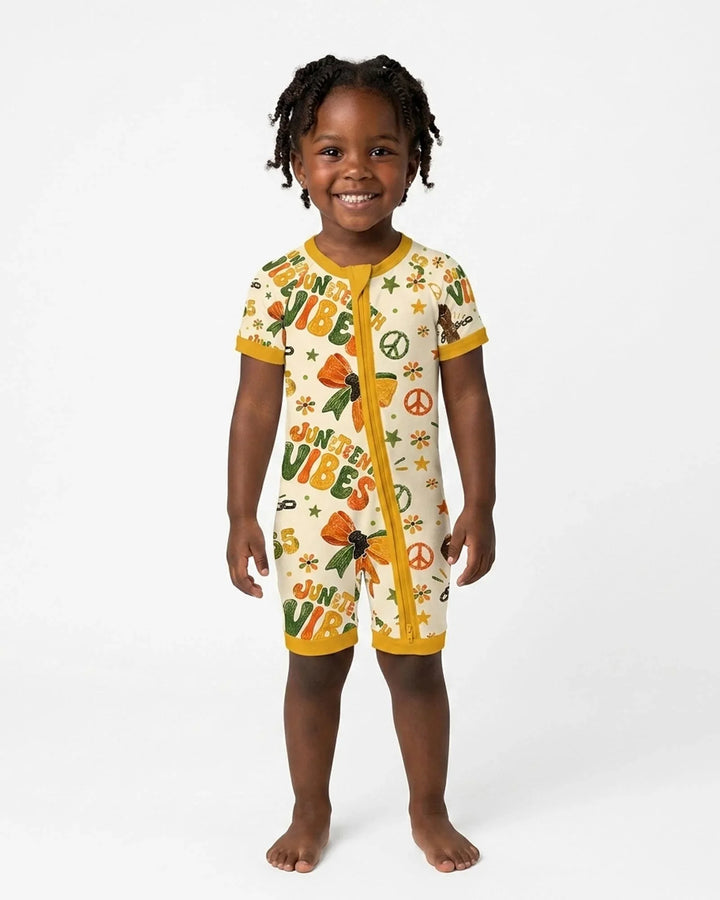 Juneteenth Vibes Vintage Bamboo Shorty Zippy