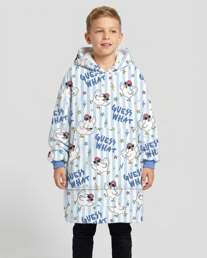 Guess What Chicken Butt! Bamboo Blanket Hoodie