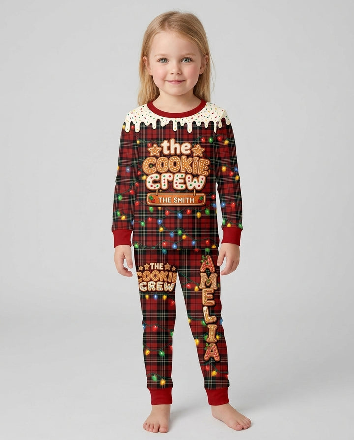 The Cookie Crew Custom Name Bamboo Two Piece Long Sleeve Pajama Set