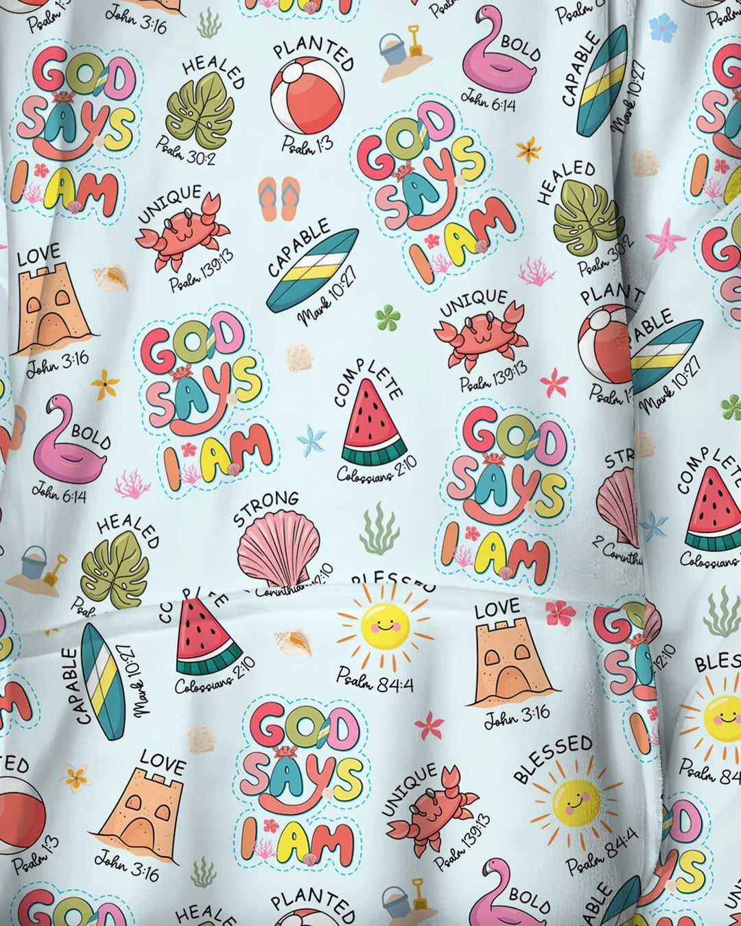 Ocean Breeze, Gott sagt, ich bin Tragbarer Bambus-Decken-Hoodie
