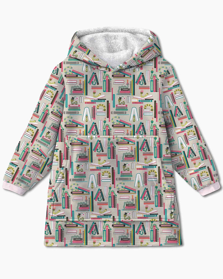 Bookworm Adventures Bamboo Blanket Hoodie