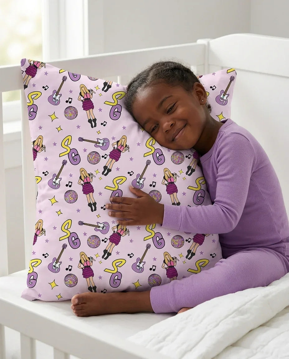 Custom Name Mini Rockstar Pillow Case