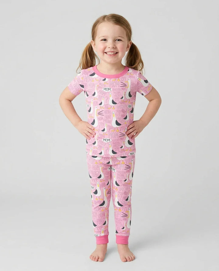 Zweiteiliges, kurzärmliges Pyjama-Set mit Marienkäfern