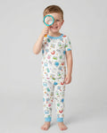 Science Fun Family Matching Bamboo Two Piece Short Sleeve Pajama Set