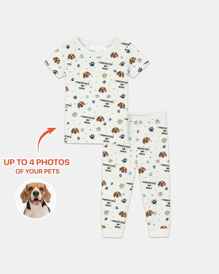 Zweiteiliges, kurzärmliges Pyjama-Set mit Marienkäfern