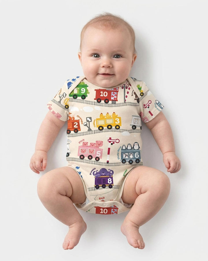 Gerippte Babykleidung mit individuellem Foto - Weich &amp; Skizzenhaft