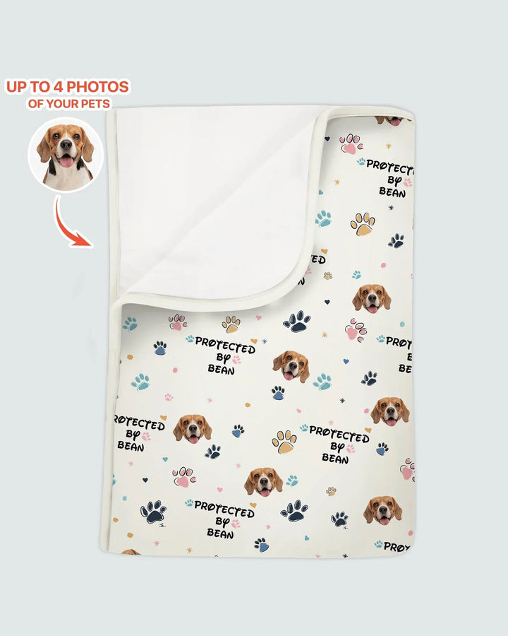Custom Dog Pattern Bamboo Blanket