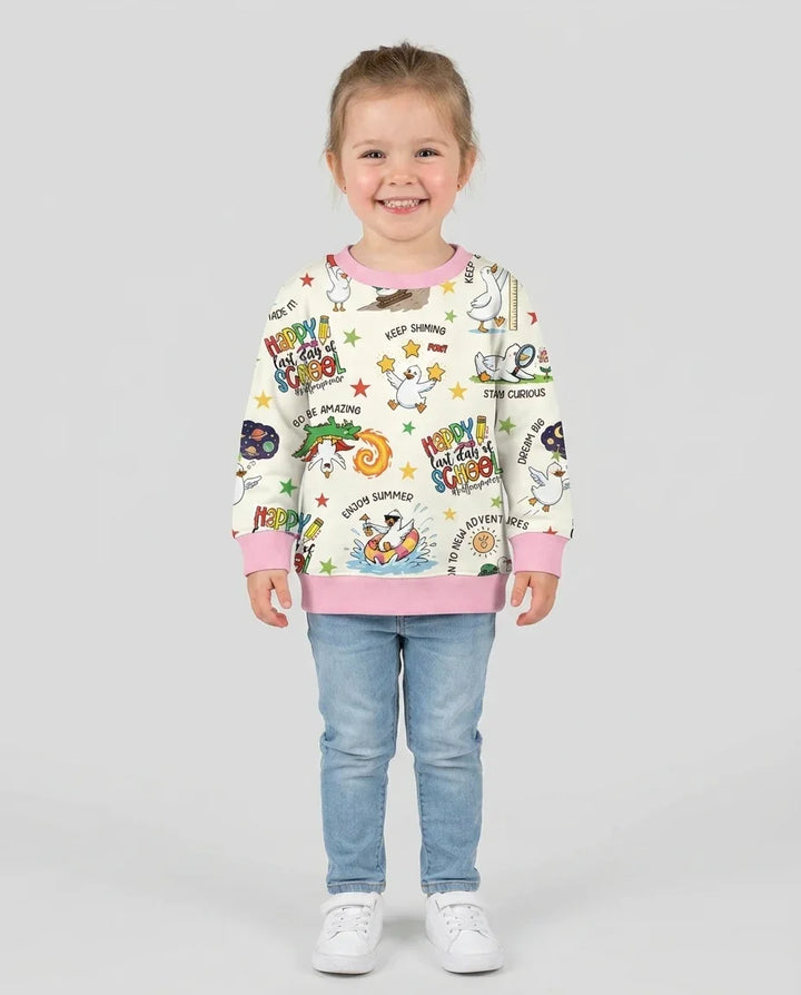 Silly Goose Happy Last Day of School Bambus-Rundhals-Sweatshirt