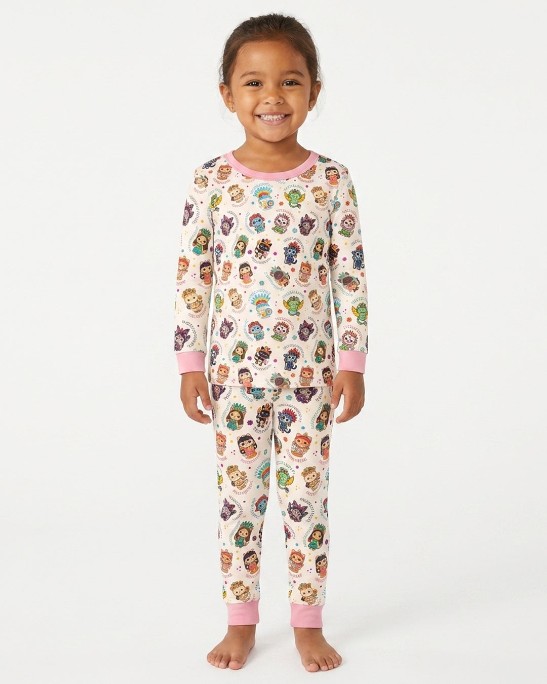 Michi Fiesta Azteca Bamboo Two Piece Long Sleeve Pajama Set