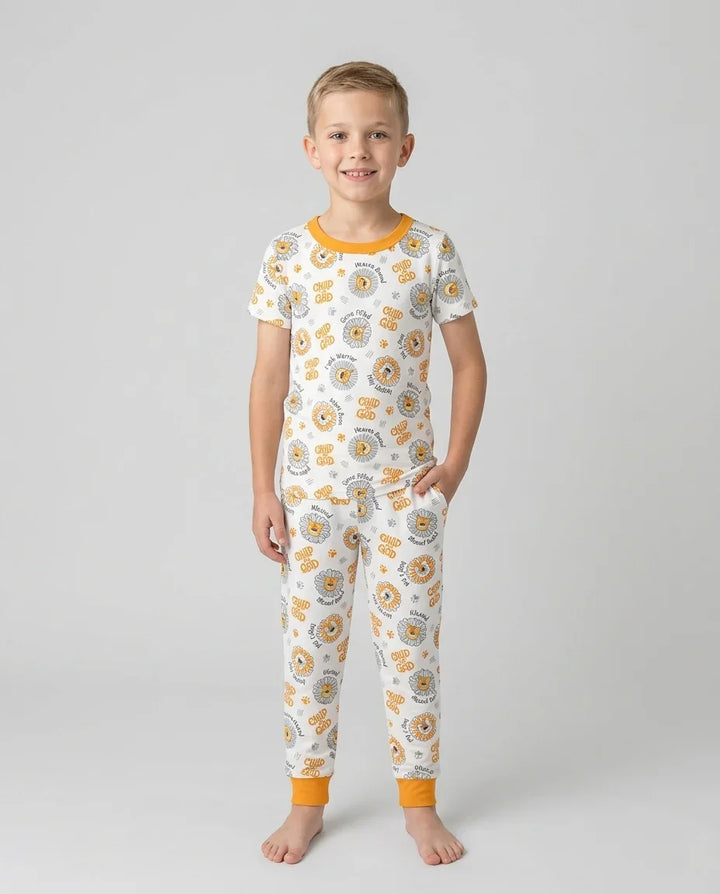 Zweiteiliges, kurzärmliges Pyjama-Set mit Marienkäfern
