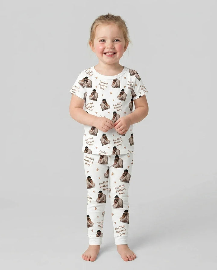 Zweiteiliges, kurzärmliges Pyjama-Set mit Marienkäfern