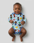 Gerippte Babykleidung mit individuellem Foto - Weich &amp; Skizzenhaft