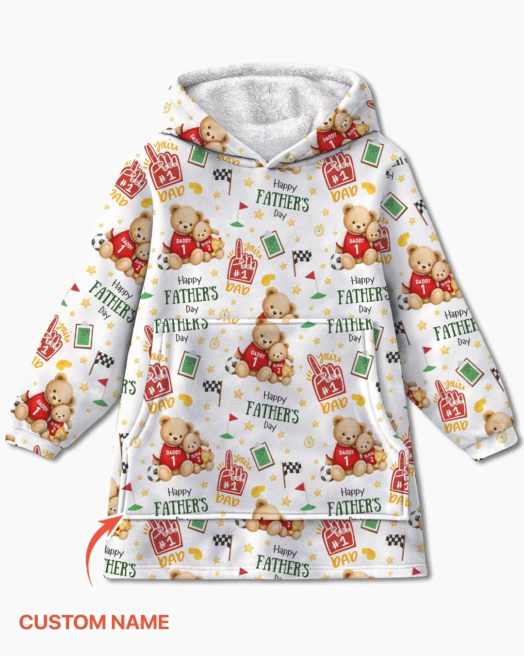 Benutzerdefinierter Bambus-Deckenhoodie (Vorlage)