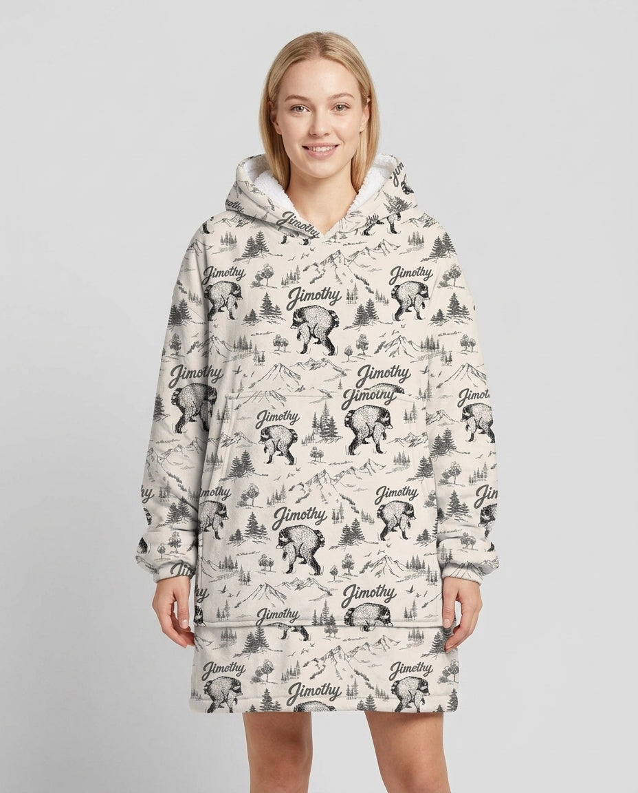 Benutzerdefinierter Bambus-Deckenhoodie (Vorlage)