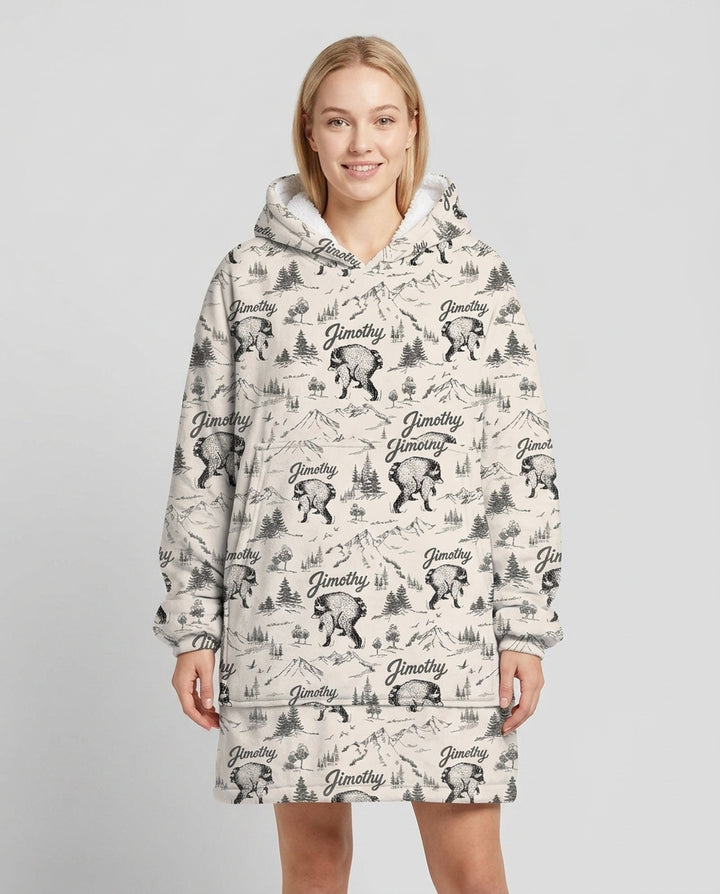 Benutzerdefinierter Bambus-Deckenhoodie (Vorlage)