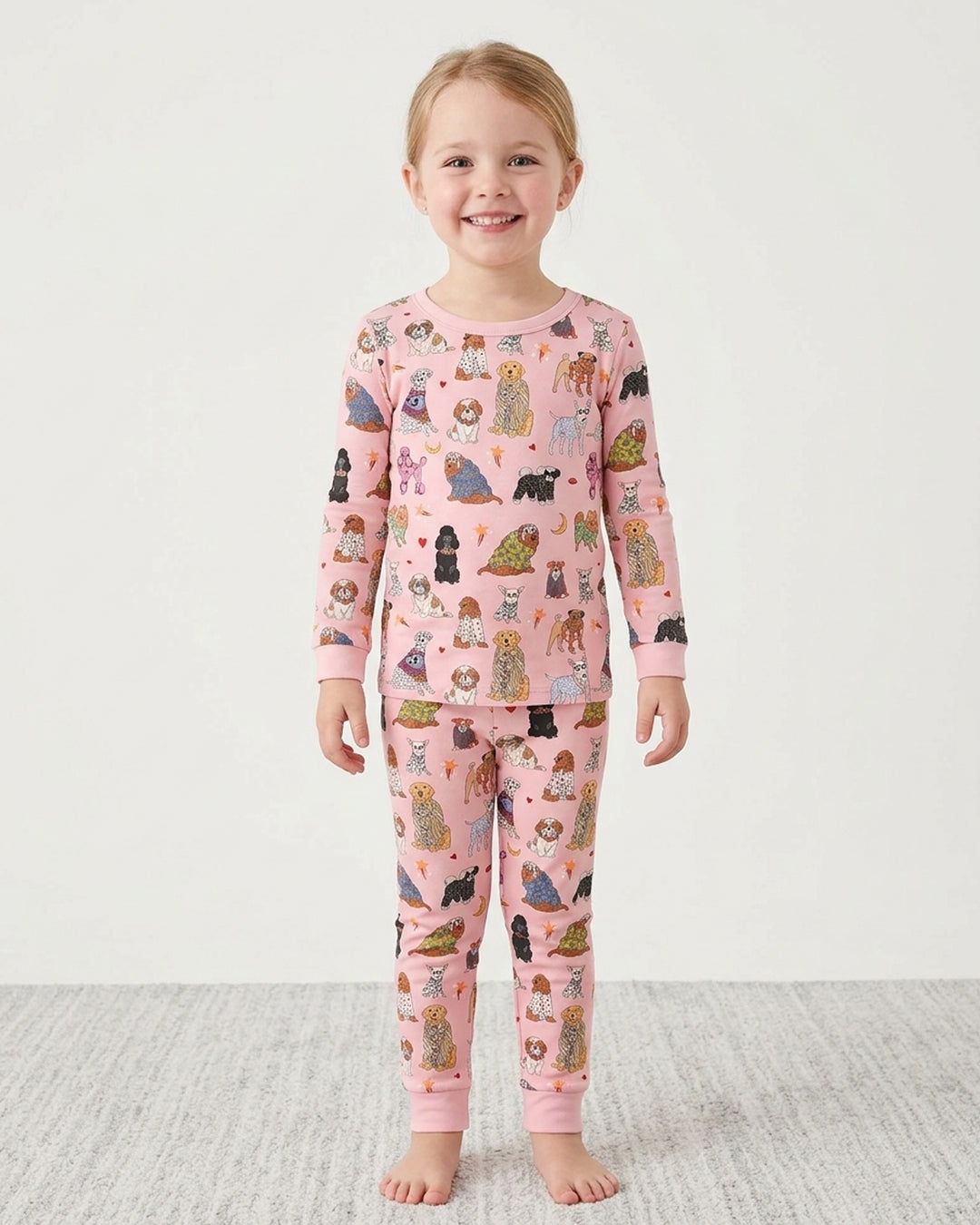 Paws In Pajamas Bamboo Two Piece Long Sleeve Pajama Set