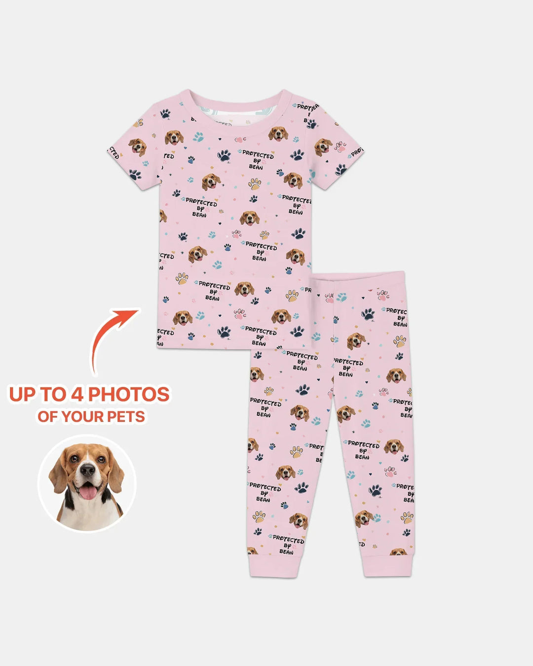 Zweiteiliges, kurzärmliges Pyjama-Set mit Marienkäfern