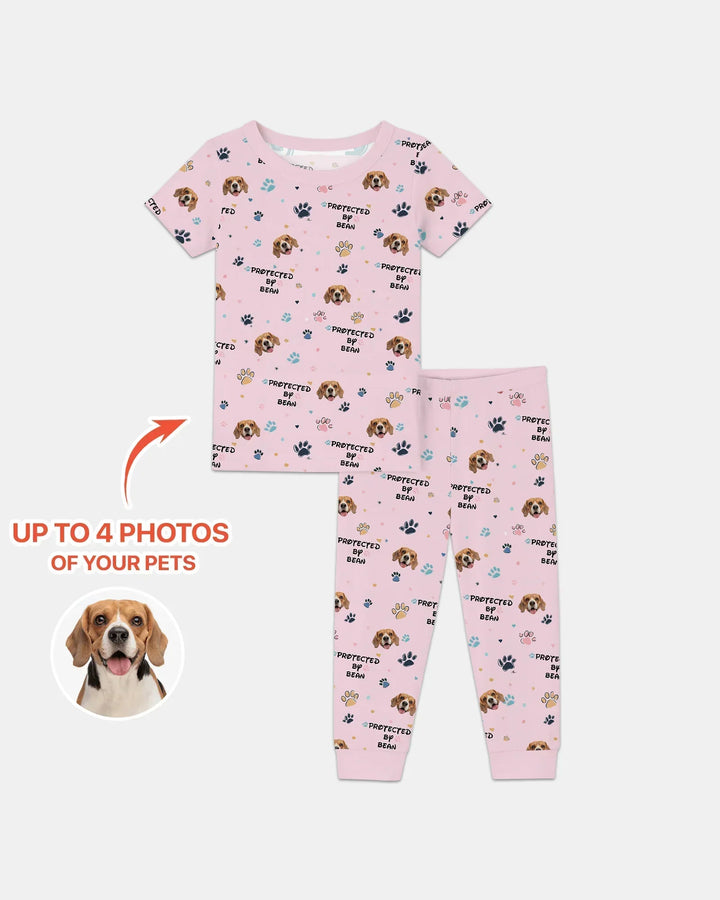 Zweiteiliges, kurzärmliges Pyjama-Set mit Marienkäfern
