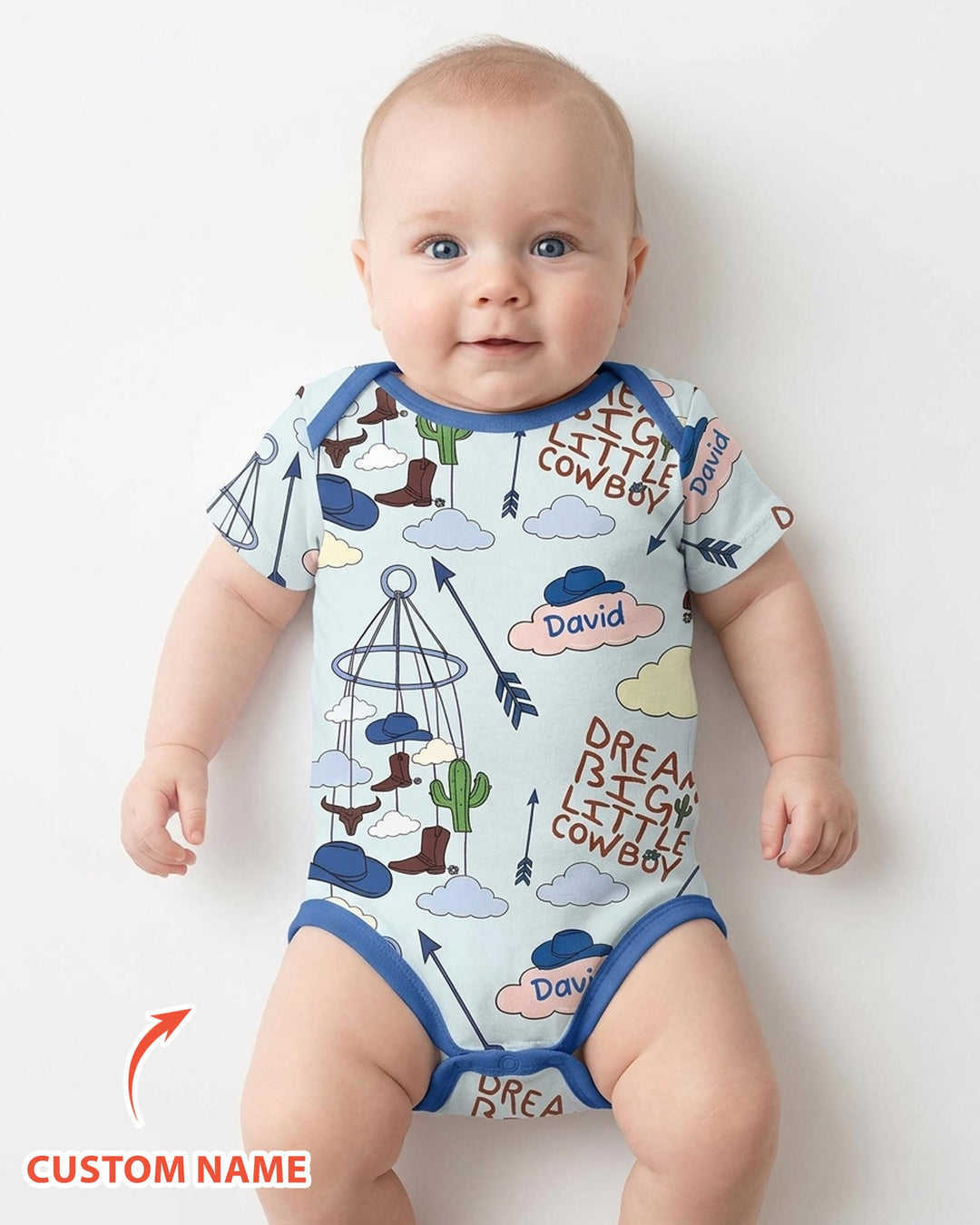 Gerippte Babykleidung mit individuellem Foto - Weich &amp; Skizzenhaft