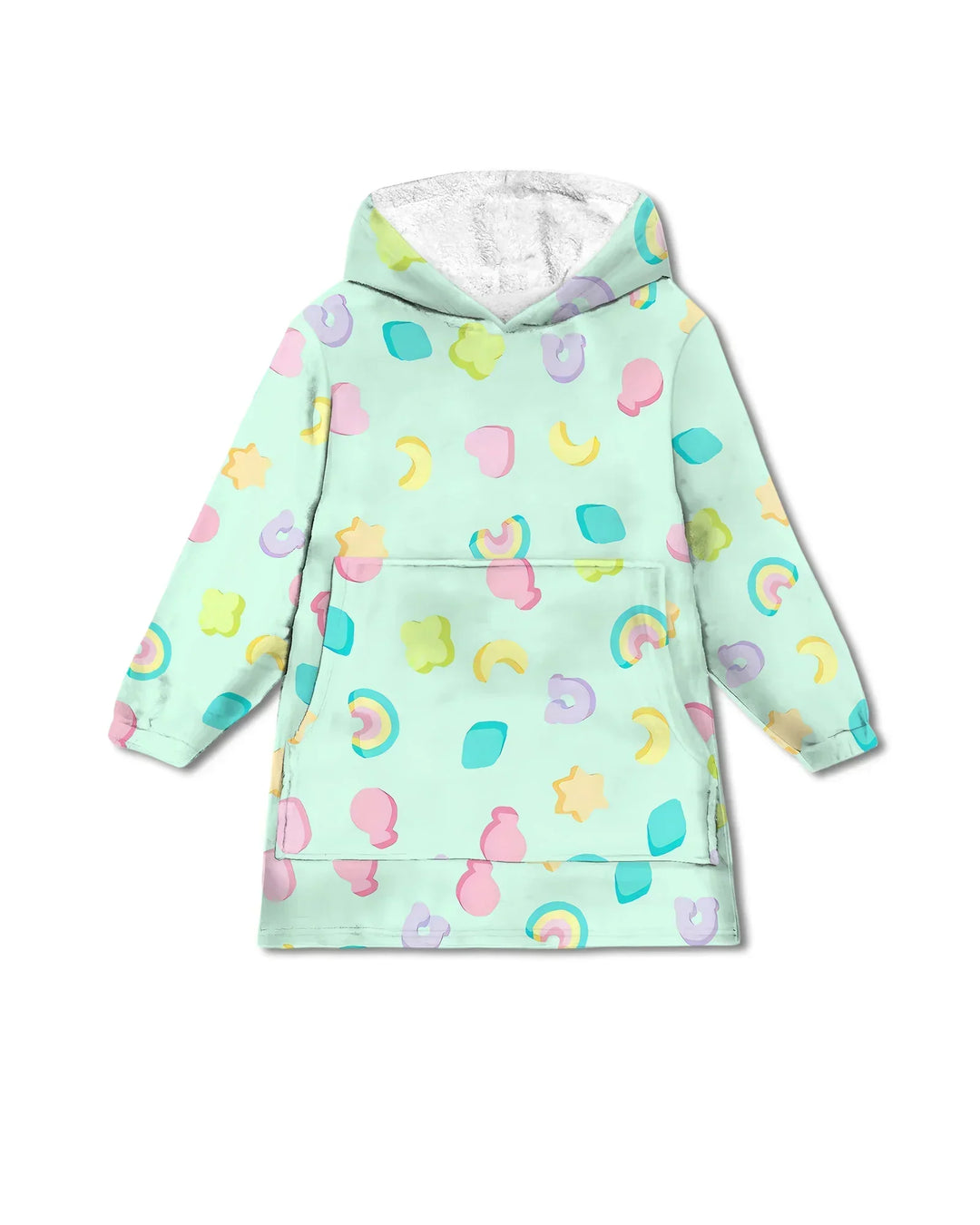 Pastell Lucky Charms Tragbare Bambus Decken-Kapuzenjacke