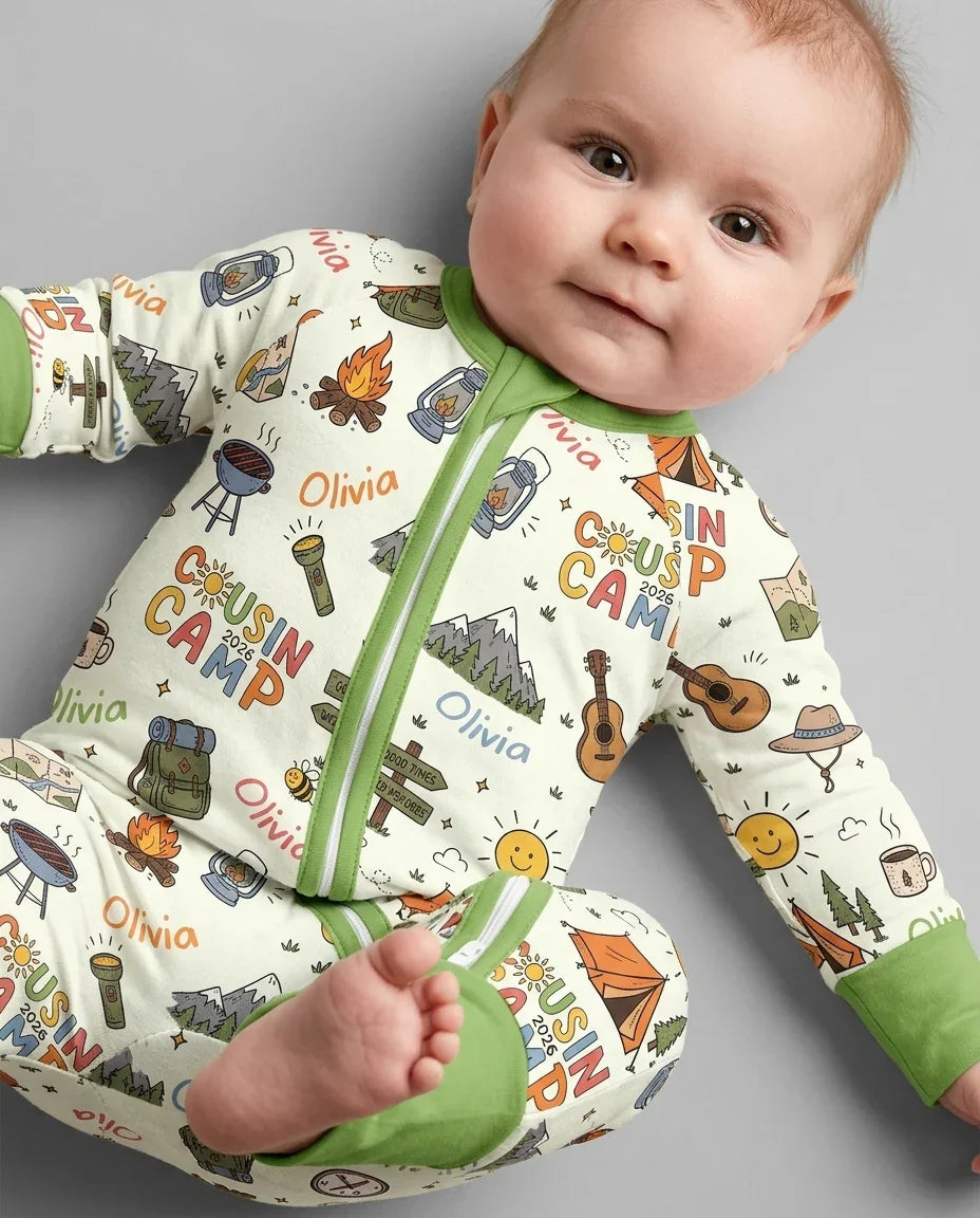 Gerippte Babykleidung mit individuellem Foto - Weich &amp; Skizzenhaft