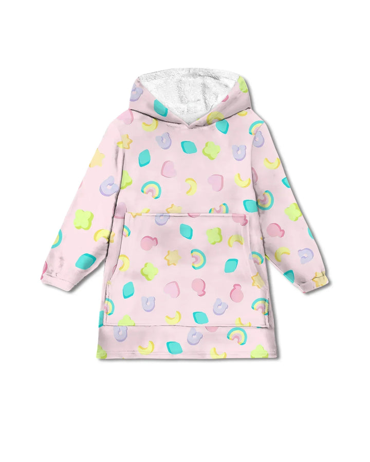 Pastell Lucky Charms Tragbare Bambus Decken-Kapuzenjacke