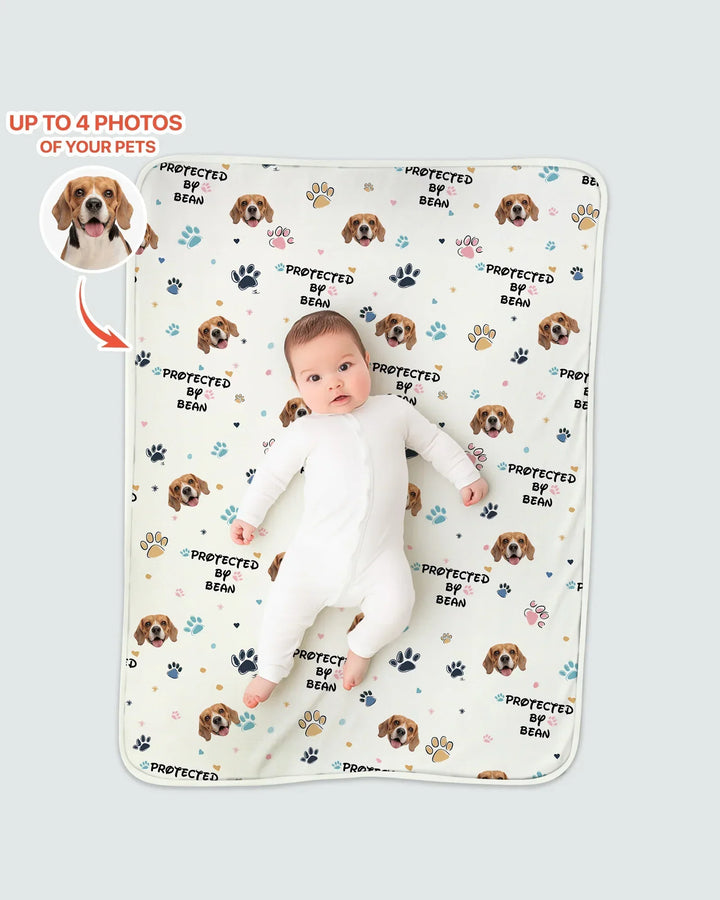 Custom Dog Pattern Bamboo Blanket