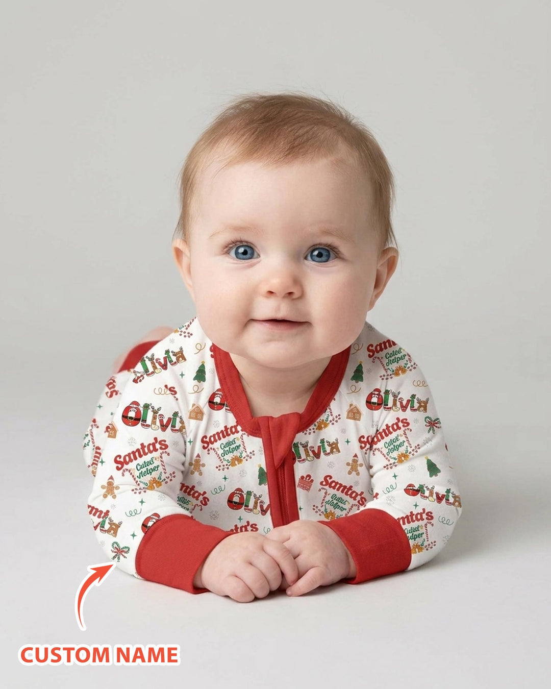 Personalized Santa's Little Helper Bamboo Convertible Zippy