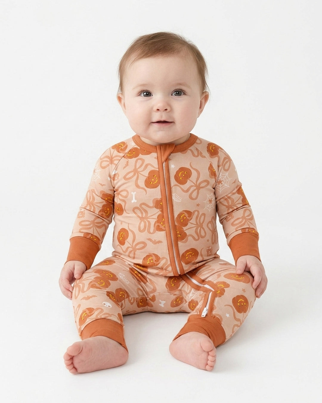 Jack-o'-lantern Coquette Bow Matching Bamboo Convertible Zippy