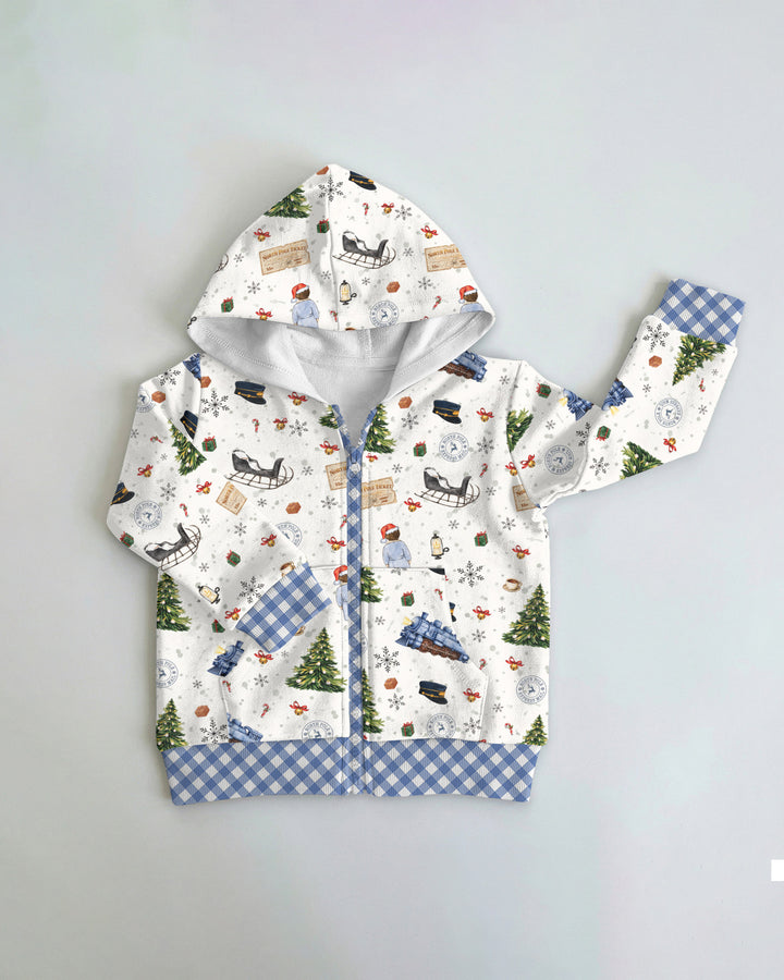 North Pole Adventure Bamboo Zip Hoodie