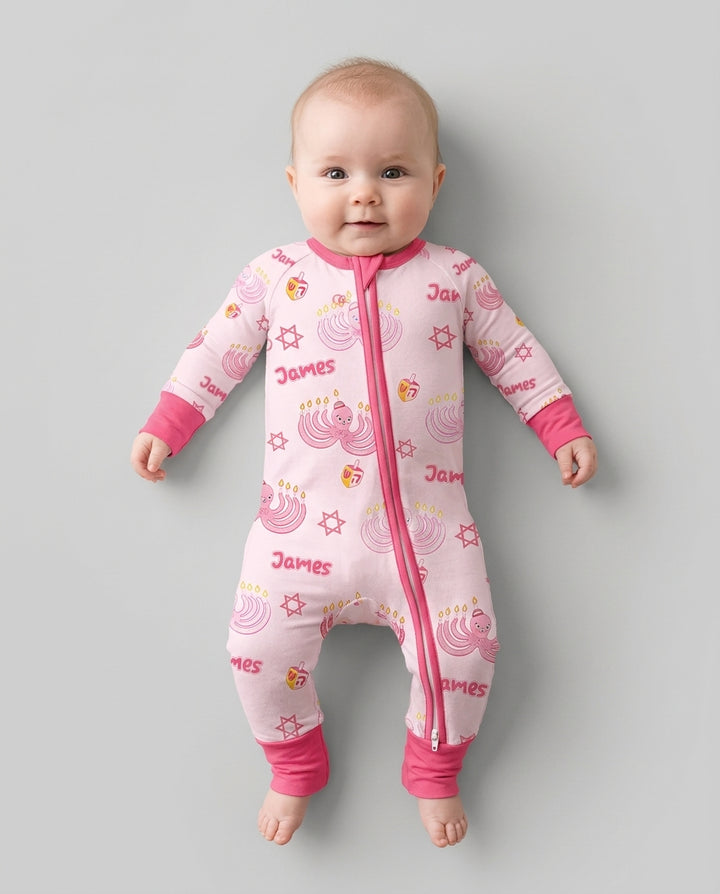 Hanukkah Jewish Octopus Bamboo Convertible Zippy