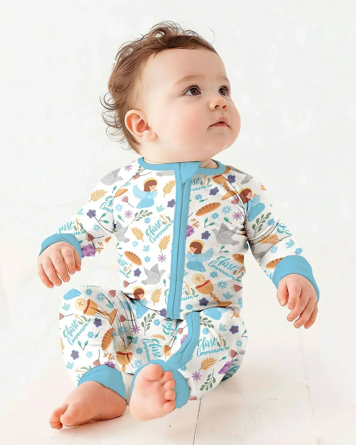 Gerippte Babykleidung mit individuellem Foto - Weich &amp; Skizzenhaft