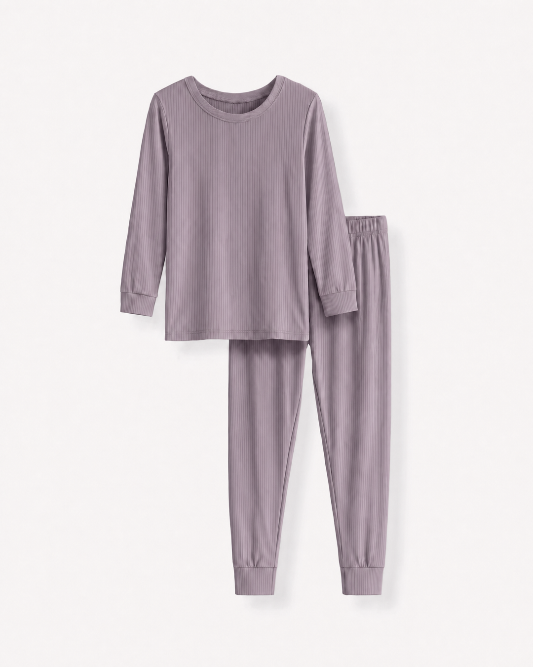 Ribbed Bamboo Two Piece Long Sleeve Pajama Set