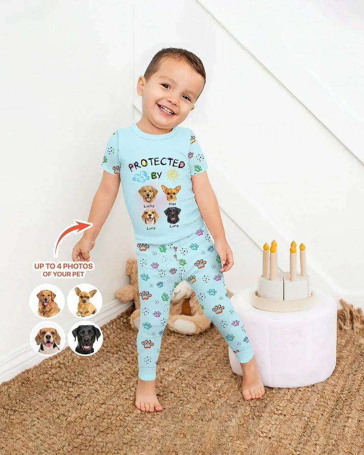 Zweiteiliges, kurzärmliges Pyjama-Set mit Marienkäfern