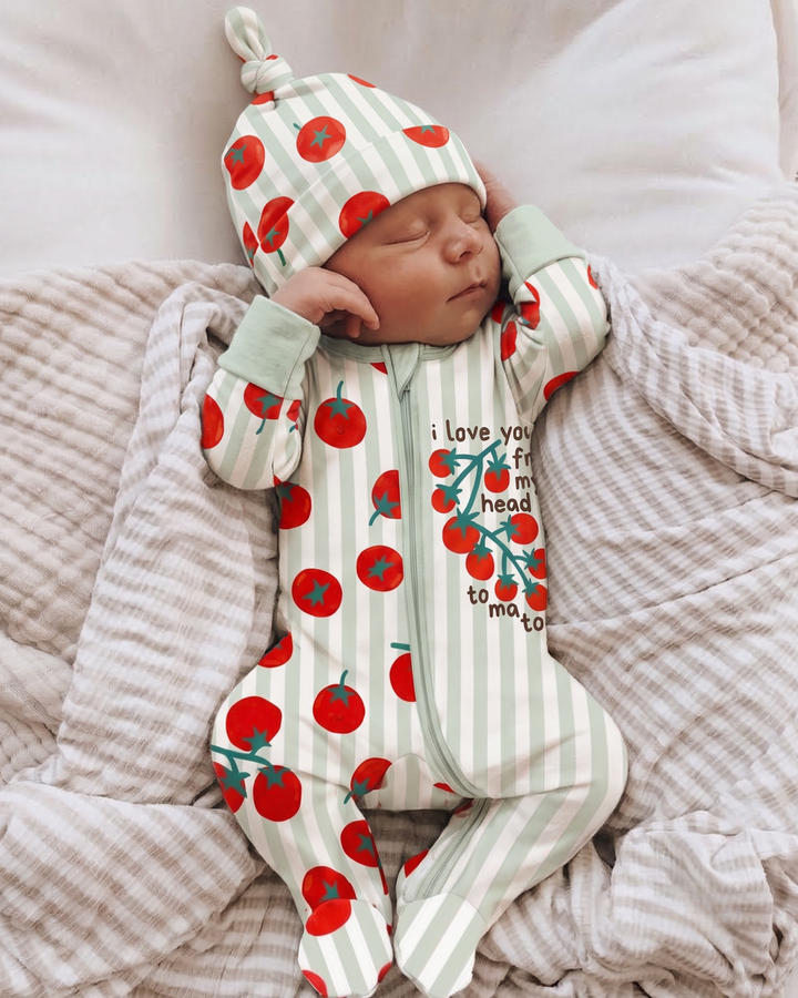 Gerippte Babykleidung mit individuellem Foto - Weich &amp; Skizzenhaft