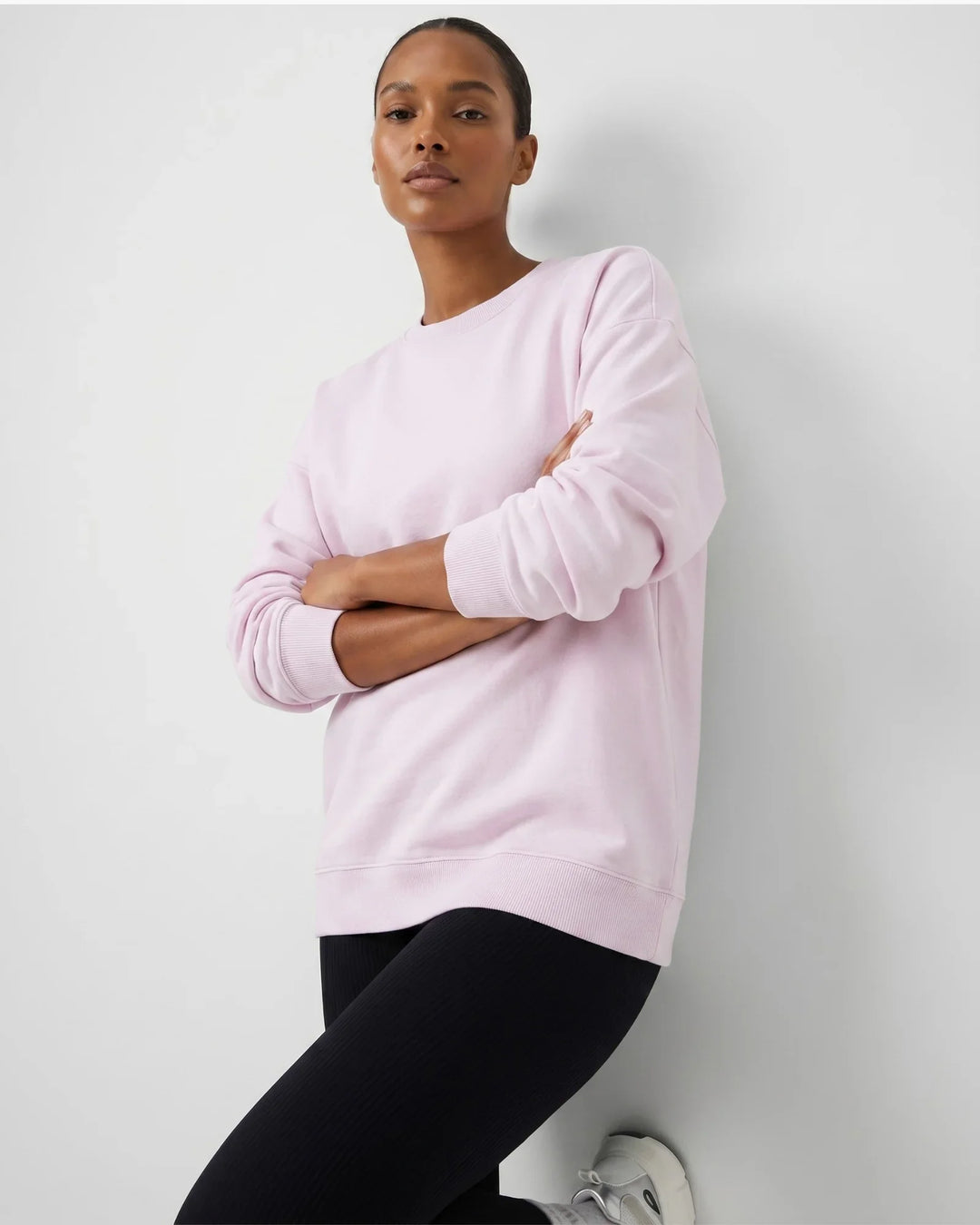 Solid Color Bamboo Adult Crewneck Sweatshirt