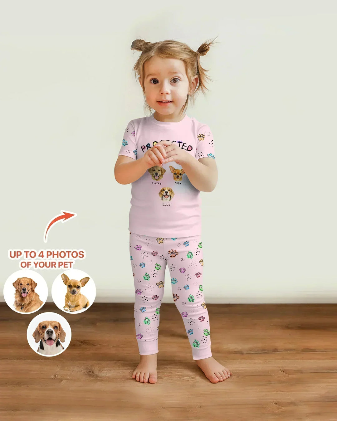 Zweiteiliges, kurzärmliges Pyjama-Set mit Marienkäfern