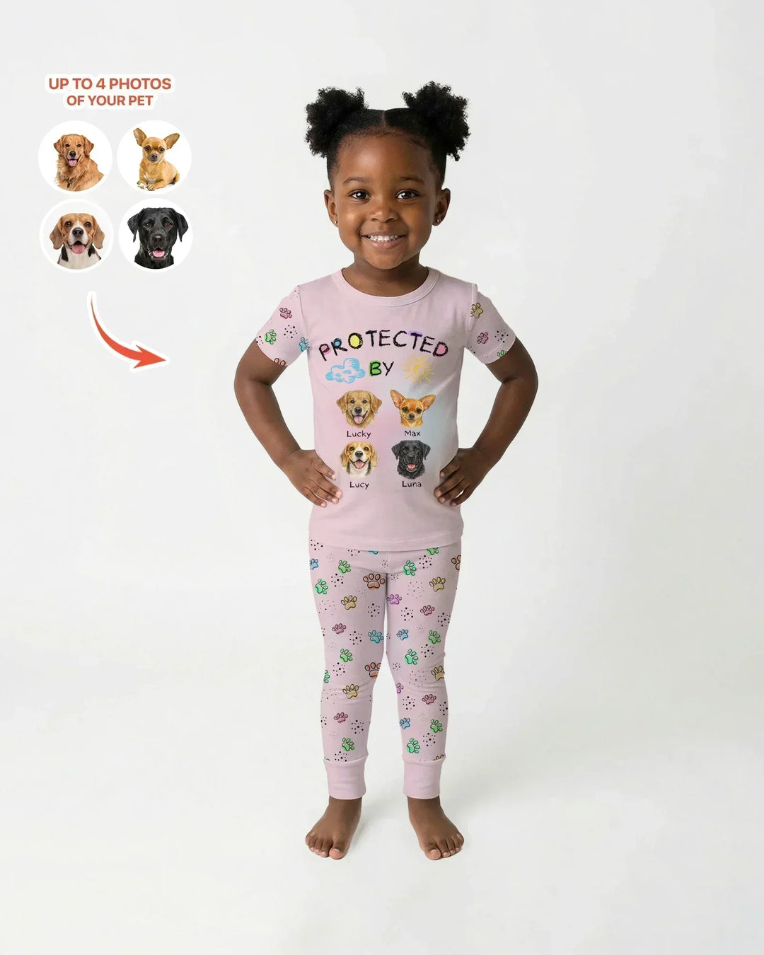 Zweiteiliges, kurzärmliges Pyjama-Set mit Marienkäfern